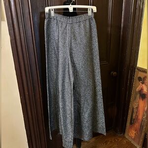 The No. 6 Windy Pant pewter lurex NWT
